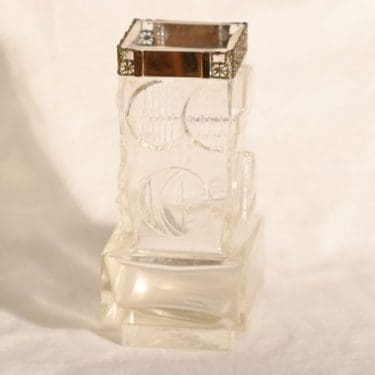 Turun hopea|Kumela 1012/S maljakko, signeerattu, suunnittelija Pentti Sarpaneva, signeerattu, messinkivanne