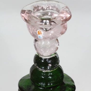 Humppila Kivi-Set kynttilänjalka, signeerattu, suunnittelija Pertti Santalahti, signeerattu, massiivinen