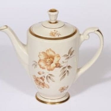 Arabia Myrna kahvikaadin, 1 l, suunnittelija Olga Osol, 1 l, kukka-aihe