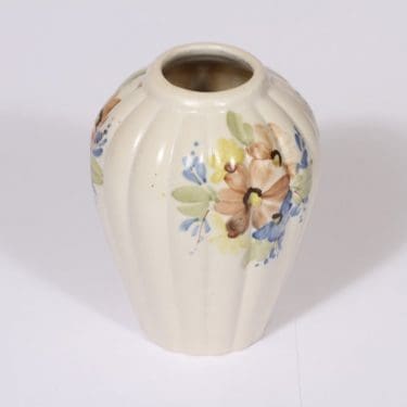 Arabia ARA maljakko, käsinmaalattu, suunnittelija Kurt Ekholm, käsinmaalattu, pieni