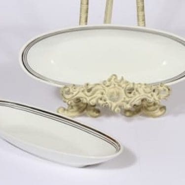 Arabia Platina vadit, 2 kpl, suunnittelija Raija Uosikkinen, pieni, viivakoriste