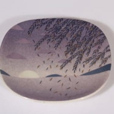 Arabia koristelautanen, suunnittelija Jaana Aalto, pieni, serikuva