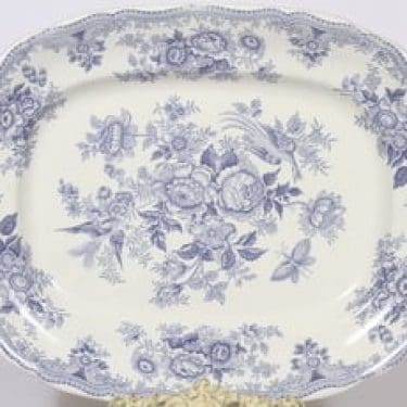 Arabia Fasaani paistivati, sininen, suunnittelija , suuri, kuparipainokoriste