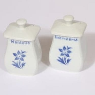 Arabia EG 1 maustepurkit, kukkakuvio, 2 kpl, suunnittelija , kukkakuvio, pieni, puhalluskoriste