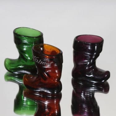 Kumela Lapikas snapsilasit, eri värejä, 3 kpl, suunnittelija ,