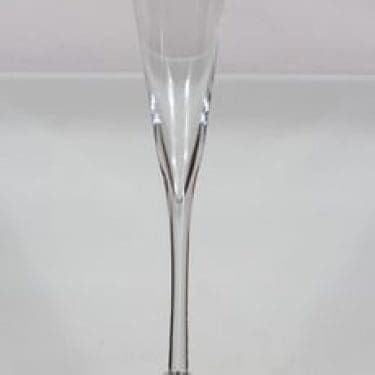 Nuutajärvi Aurora kuohuviinilasi, kirkas, suunnittelija Heikki Orvola,