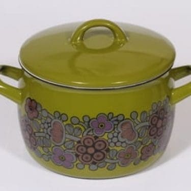 Finel Primavera kattila, 2.5 l, suunnittelija Raija Uosikkinen, 2.5 l, serikuva, retro