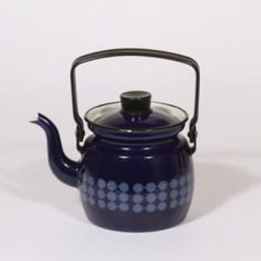 Finel Domino kahvipannu, 0.6 l, suunnittelija Raija Uosikkinen, 0.6 l, serikuva, retro