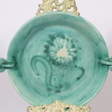 Kupittaan savi 216 1 kulho, käsinmaalattu, suunnittelija , käsinmaalattu, signeerattu