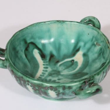 Kupittaan savi 318 kulho, käsinmaalattu, suunnittelija , käsinmaalattu, pieni, signeerattu