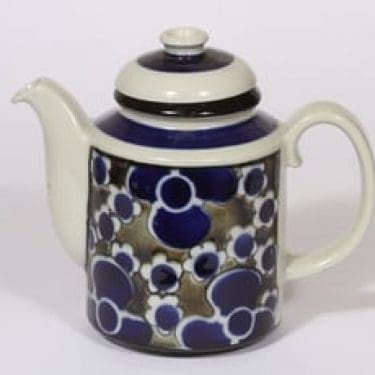 Arabia Saara kahvikaadin, 1 l, suunnittelija Anja Jaatinen-Winquist, 1 l, erikoiskoriste, retro