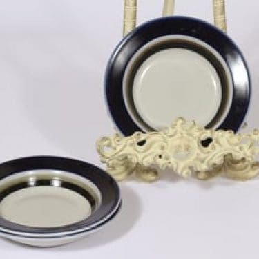 Arabia Saara lautaset, 3 kpl, suunnittelija Anja Jaatinen-Winquist, pieni, erikoiskoriste, retro