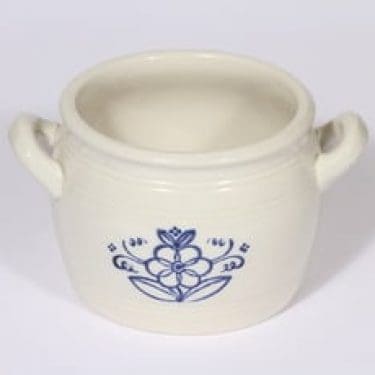 Arabia B 1 ruukku, 1 l, suunnittelija , 1 l, pieni, kobolttimaalattu, kukkakuvio