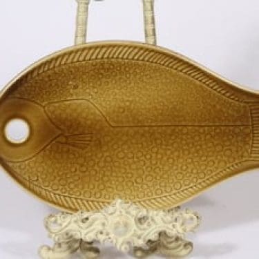 Arabia Kala talouslevy, ruskea, suunnittelija Kaarina Aho,