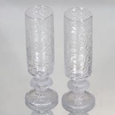 Iittala Senaattori kuohuviinilasit, kirkas, 2 kpl, suunnittelija Timo Sarpaneva,