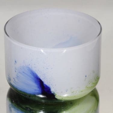 Riihimäen lasi Koralli kulho, monivärinen, suunnittelija Tamara Aladin,