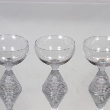 Iittala Briljant cocktail-lasit, kirkas, 3 kpl, suunnittelija Tapio Wirkkala,