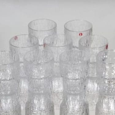 Iittala Paadar snapsilasit, kirkas, 9 kpl, suunnittelija Tapio Wirkkala, pieni
