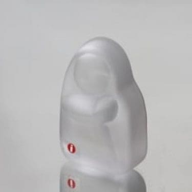 Iittala Äiti ja lapsi figuuri, kirkas, suunnittelija Jorma Vennola, pieni