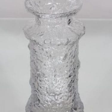 Iittala Rubus maljakko, kirkas, suunnittelija Timo Sarpaneva,