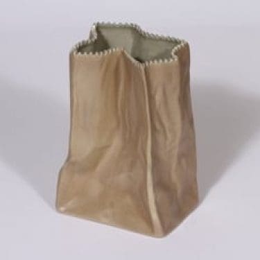 Rosenthal Paperipussi maljakko, ruskea, suunnittelija Tapio Wirkkala,