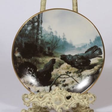 Arabia seinälautanen, Taistelevat metsot, suunnittelija von Wright, Taistelevat metsot, serikuva, metsälintuaihe