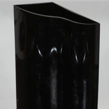 Nuutajärvi Sonetti maljakko, musta, suunnittelija Kerttu Nurminen,