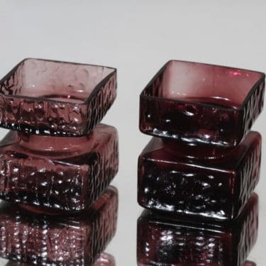 Riihimäen lasi Pala maljakot, koko 1/6, 2 kpl, suunnittelija Helena Tynell, koko 1/6, pieni