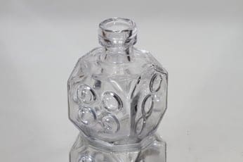 Riihimäen lasi Arpa on heitetty koristepullo, kirkas, suunnittelija Erkkitapio Siiroinen, pieni