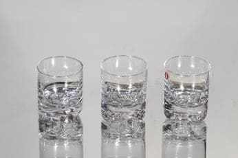 Iittala Gaissa snapsilasit, kirkas, 3 kpl, suunnittelija Tapio Wirkkala, pieni