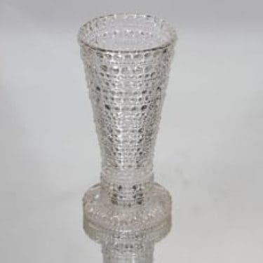 Nuutajärvi Kastehelmi kääntömaljakkko, kirkas, suunnittelija Oiva Toikka,