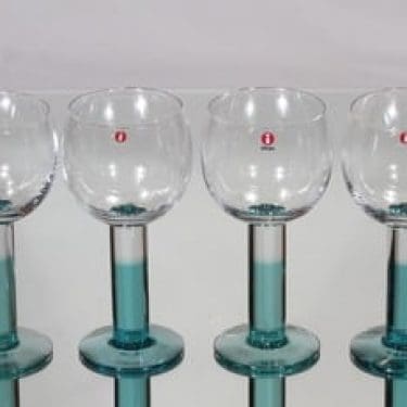 Nuutajärvi Mondo lasit, 28 cl, 4 kpl, suunnittelija Kerttu Nurminen, 28 cl