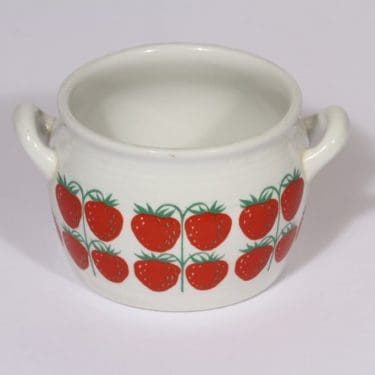 Arabia Pomona jar, strawberry, designer Raija Uosikkinen, 0.5 l, silk screening, small