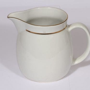 Arabia Arki kaadin, 1.5 l, suunnittelija Kaj Franck, 1.5 l, suuri, valkoinen, kultaraita