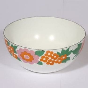 Finel Elisa kulho, suunnittelija Esteri Tomula, pieni, serikuva, retro