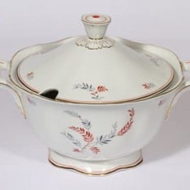 Arabia koriste 4028 liemikulho, suunnittelija Reinhard Richter, siirtokuva, lehtiaihe