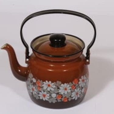 Finel kahvipannu, 1 l, suunnittelija , 1 l, serikuva, kukka-aihe