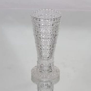 Nuutajärvi Kastehelmi kääntömaljakko, kirkas, suunnittelija Oiva Toikka,