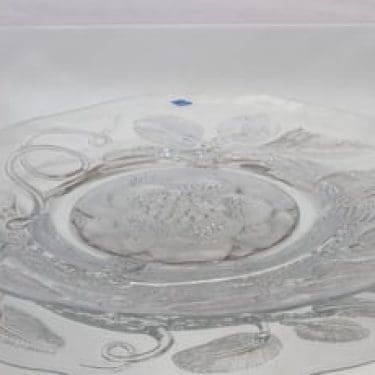 Nuutajärvi Pioni vati, kirkas, suunnittelija Oiva Toikka, suuri