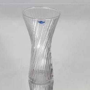 Nuutajärvi Vilja maljakko, kirkas, suunnittelija Oiva Toikka,