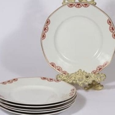 Arabia Timo lautaset, matala, 6 kpl, suunnittelija , matala, painokoriste