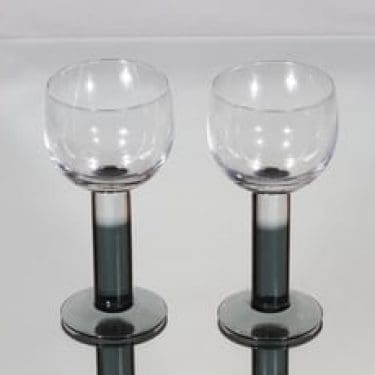 Nuutajärvi Mondo lasit, 28 cl, 2 kpl, suunnittelija Kerttu Nurminen, 28 cl