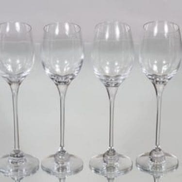 Nuutajärvi Aurora valkoviinilasit, 17 cl, 4 kpl, suunnittelija Heikki Orvola, 17 cl