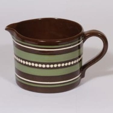 Kupittaan savi kaadin, 1 l, suunnittelija Gudrun Raunio, 1 l, käsinmaalattu, signeerattu