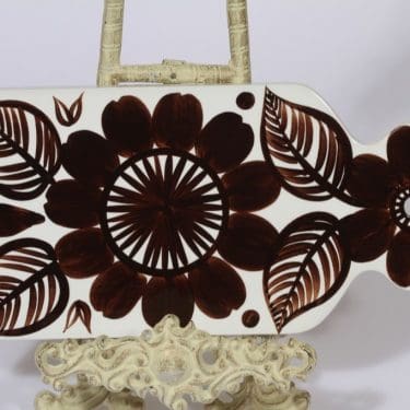 Arabia Köökki talouslevy, käsinmaalattu, suunnittelija Gunvor Olin-Grönqvist, käsinmaalattu, signeerattu