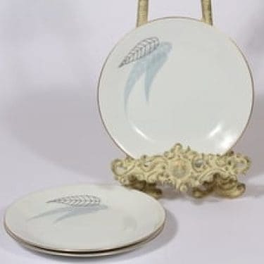 Arabia Iris leivoslautaset, 3 kpl, suunnittelija Raija Uosikkinen, serikuva