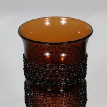 Nuutajärvi Näppyläkulho kulho, ruskea, suunnittelija Saara Hopea,