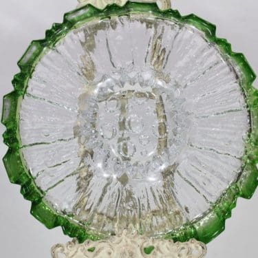 Humppila Ulpukka vati, vihreä-kirkas, suunnittelija Tauno Wirkkala,