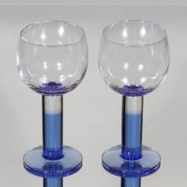 Nuutajärvi Mondo viinilasit, 30 cl, 2 kpl, suunnittelija Kerttu Nurminen, 30 cl