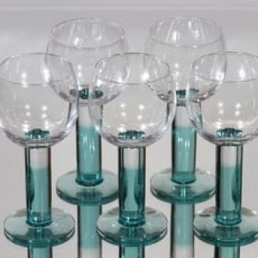 Nuutajärvi Mondo viinilasit, 20 cl, 5 kpl, suunnittelija Kerttu Nurminen, 20 cl